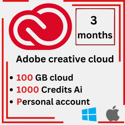 Adobe Creative cloud subscription 2024-2025 6 months Mac And Pc